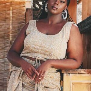 Zelie For She Crop Cinch Tank Top 2X